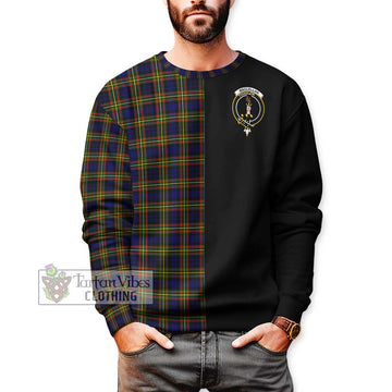 MacLellan Modern Tartan Sweatshirt with Family Crest and Half Of Me Style