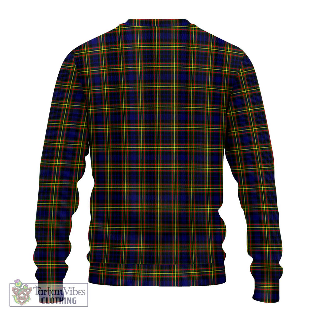 MacLellan Modern Tartan Knitted Sweater with Family Crest DNA In Me Style - Tartanvibesclothing Shop