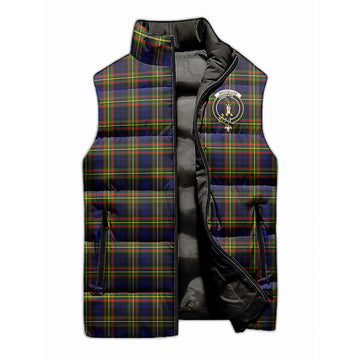 MacLellan Modern Tartan Sleeveless Puffer Jacket with Family Crest