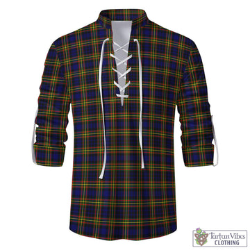 MacLellan Modern Tartan Men's Scottish Traditional Jacobite Ghillie Kilt Shirt