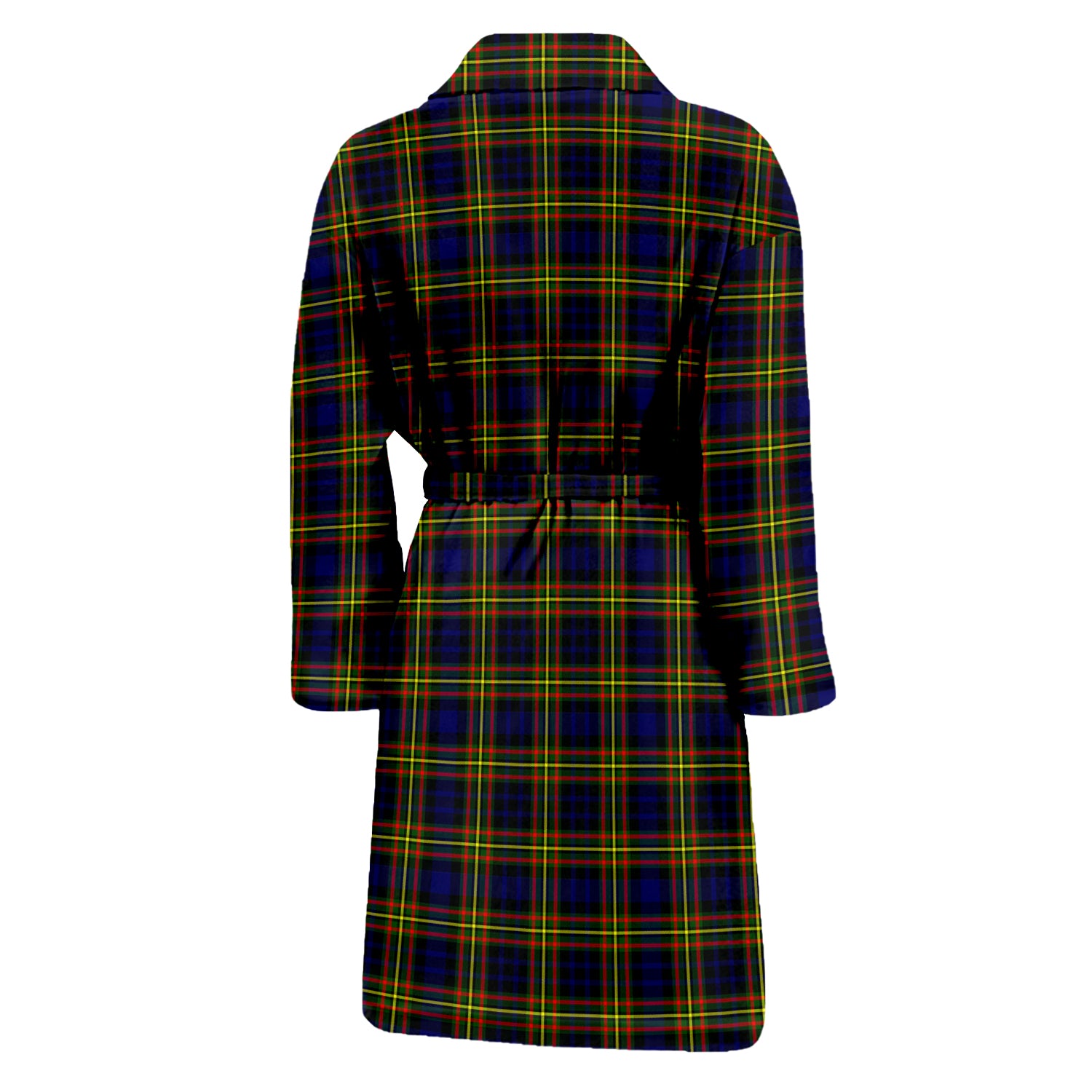 MacLellan Modern Tartan Bathrobe with Family Crest - Tartan Vibes Clothing