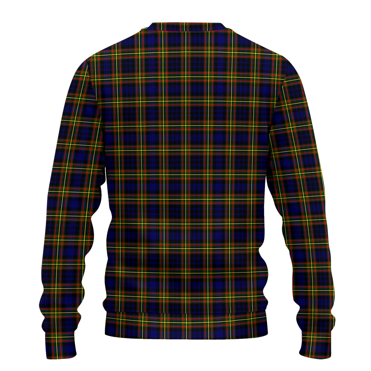 MacLellan Modern Tartan Knitted Sweater with Family Crest - Tartanvibesclothing