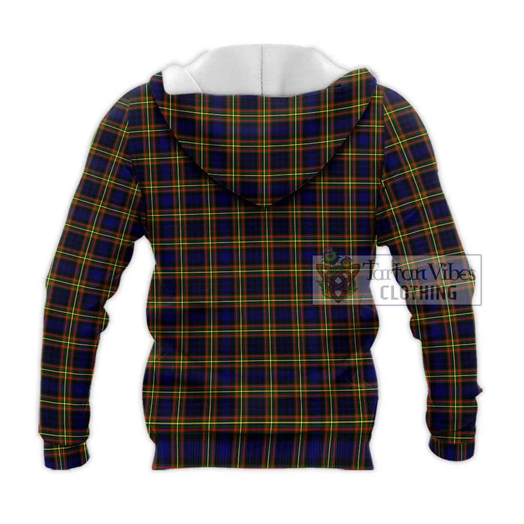 MacLellan Modern Tartan Knitted Hoodie with Family Crest DNA In Me Style - Tartanvibesclothing Shop