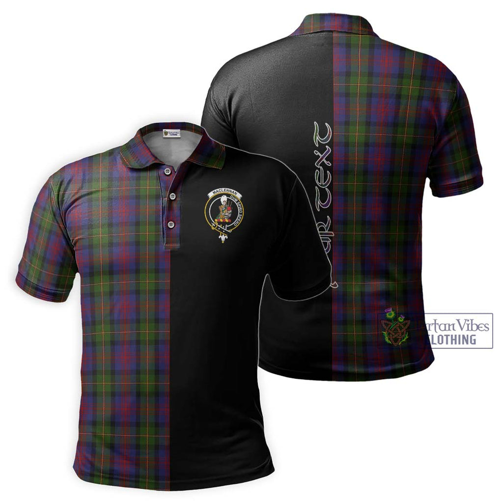 MacLennan (McLennan) Tartan Polo Shirt with Family Crest and Half Of Me Style Kid - Tartanvibesclothing Shop