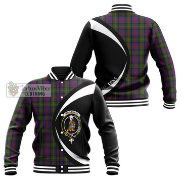 MacLennan (McLennan) Tartan Baseball Jacket with Family Crest Circle Style