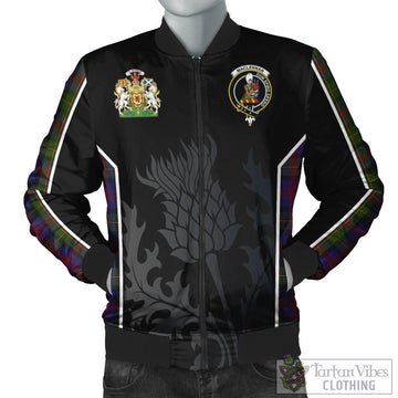 MacLennan (McLennan) Tartan Bomber Jacket with Family Crest and Scottish Thistle Vibes Sport Style