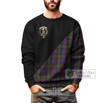 MacLennan (McLennan) Tartan Sweatshirt with Family Crest and Military Logo Style