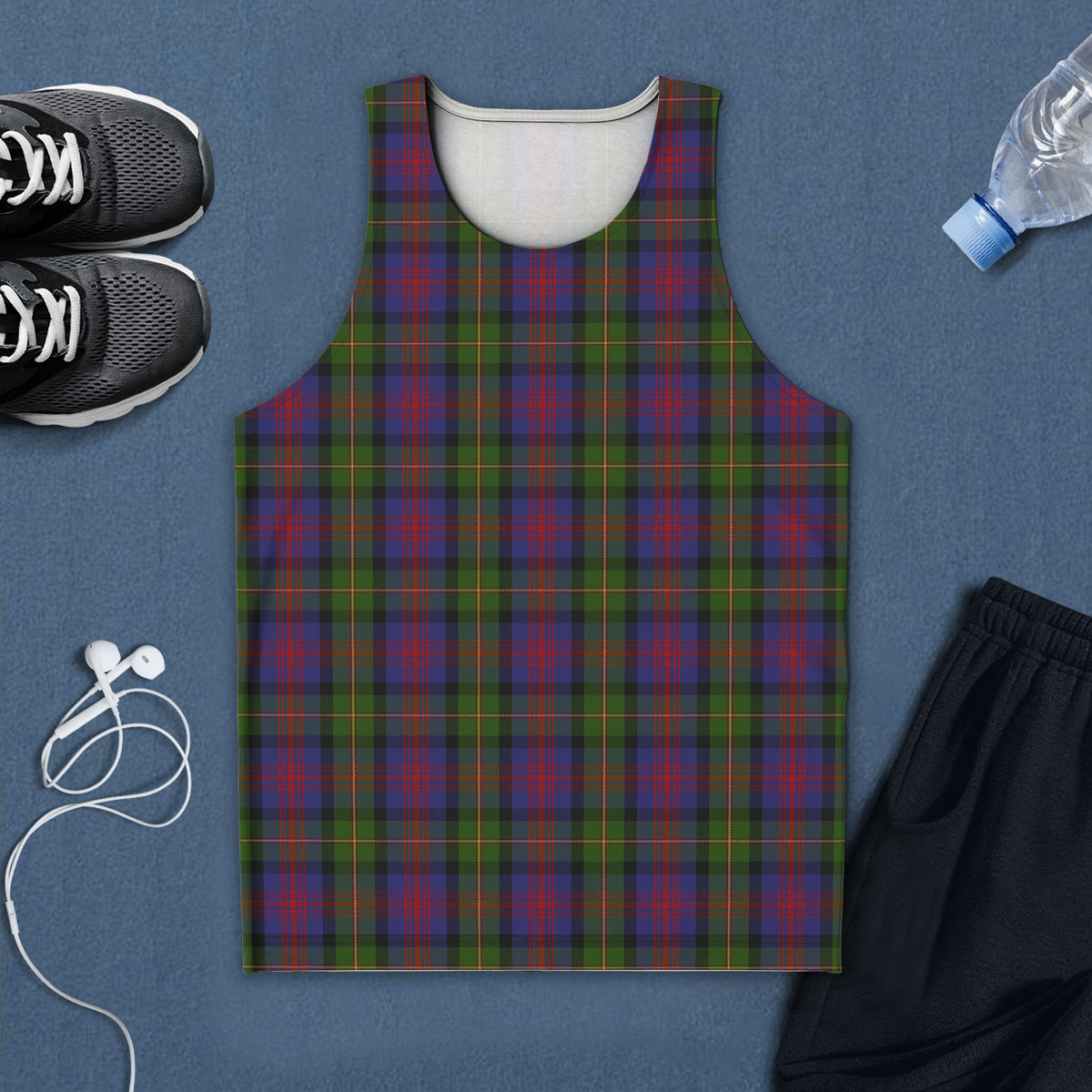 MacLennan (McLennan) Tartan Mens Tank Top 5XL - Tartan Vibes Clothing