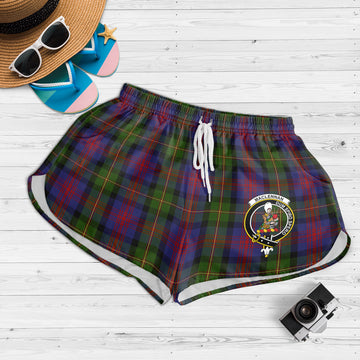 MacLennan (McLennan) Tartan Womens Shorts with Family Crest