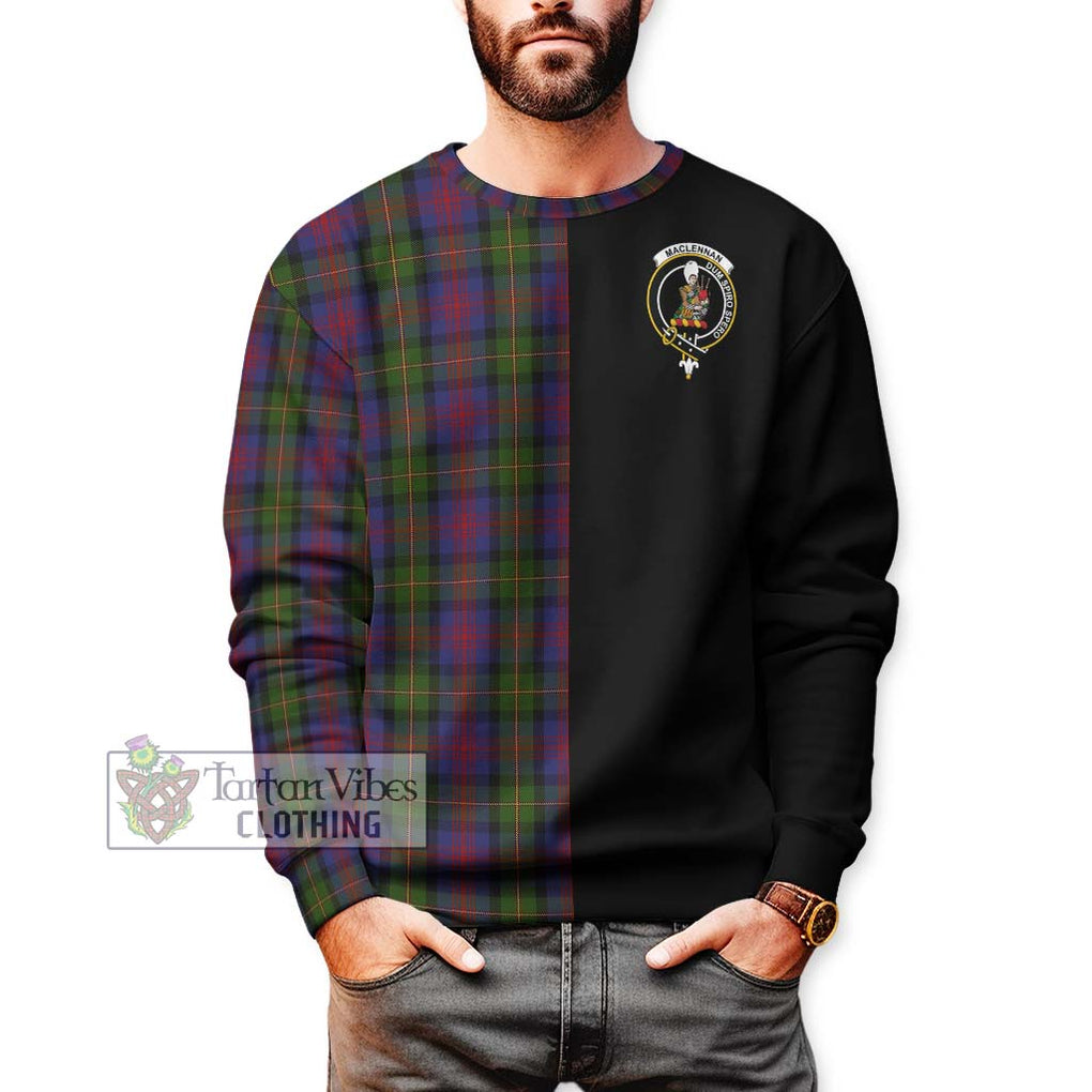 MacLennan (McLennan) Tartan Sweatshirt with Family Crest and Half Of Me Style Unisex - Tartanvibesclothing Shop