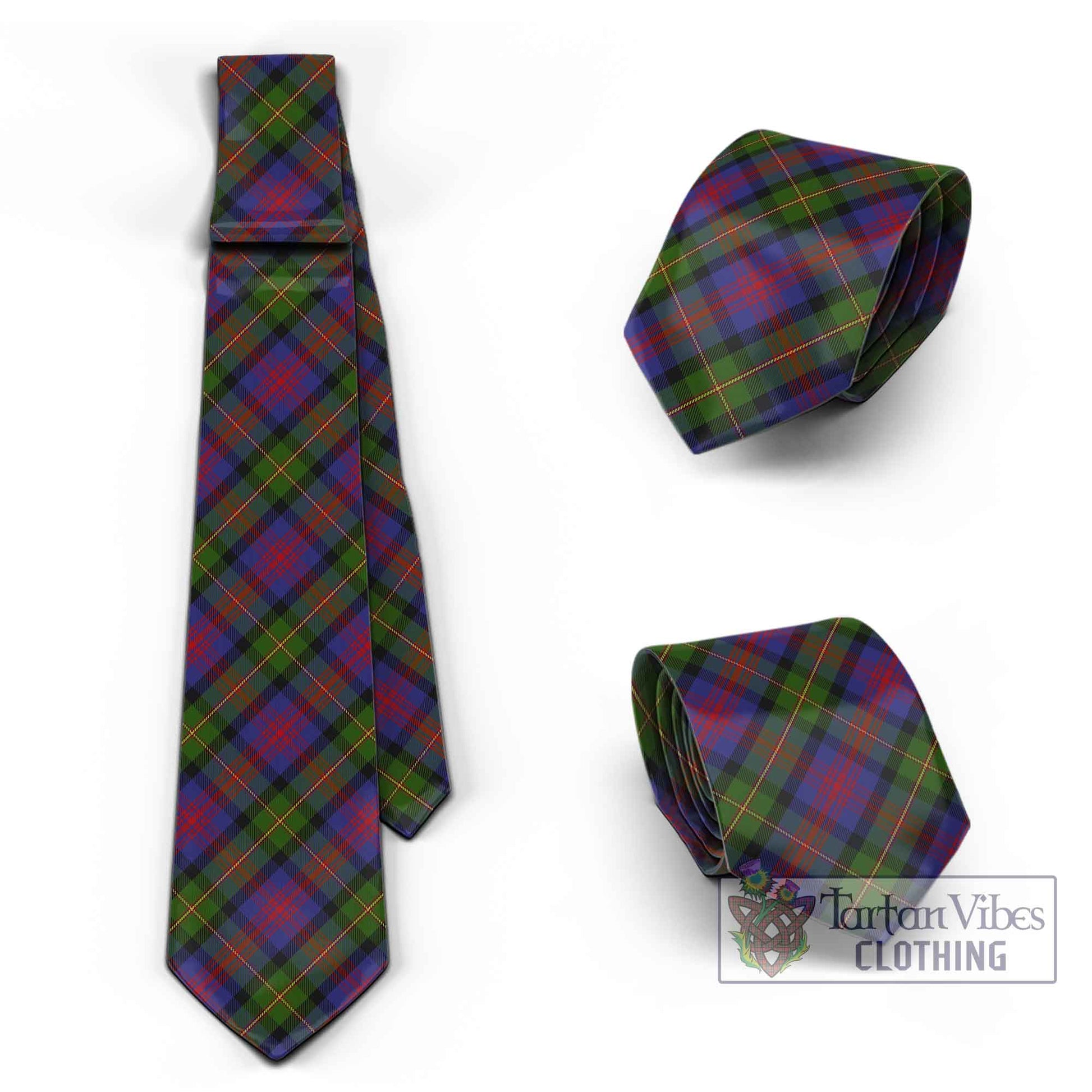 Tartan Vibes Clothing MacLennan Tartan Classic Necktie Cross Style