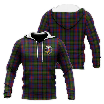 MacLennan (McLennan) Tartan Knitted Hoodie with Family Crest