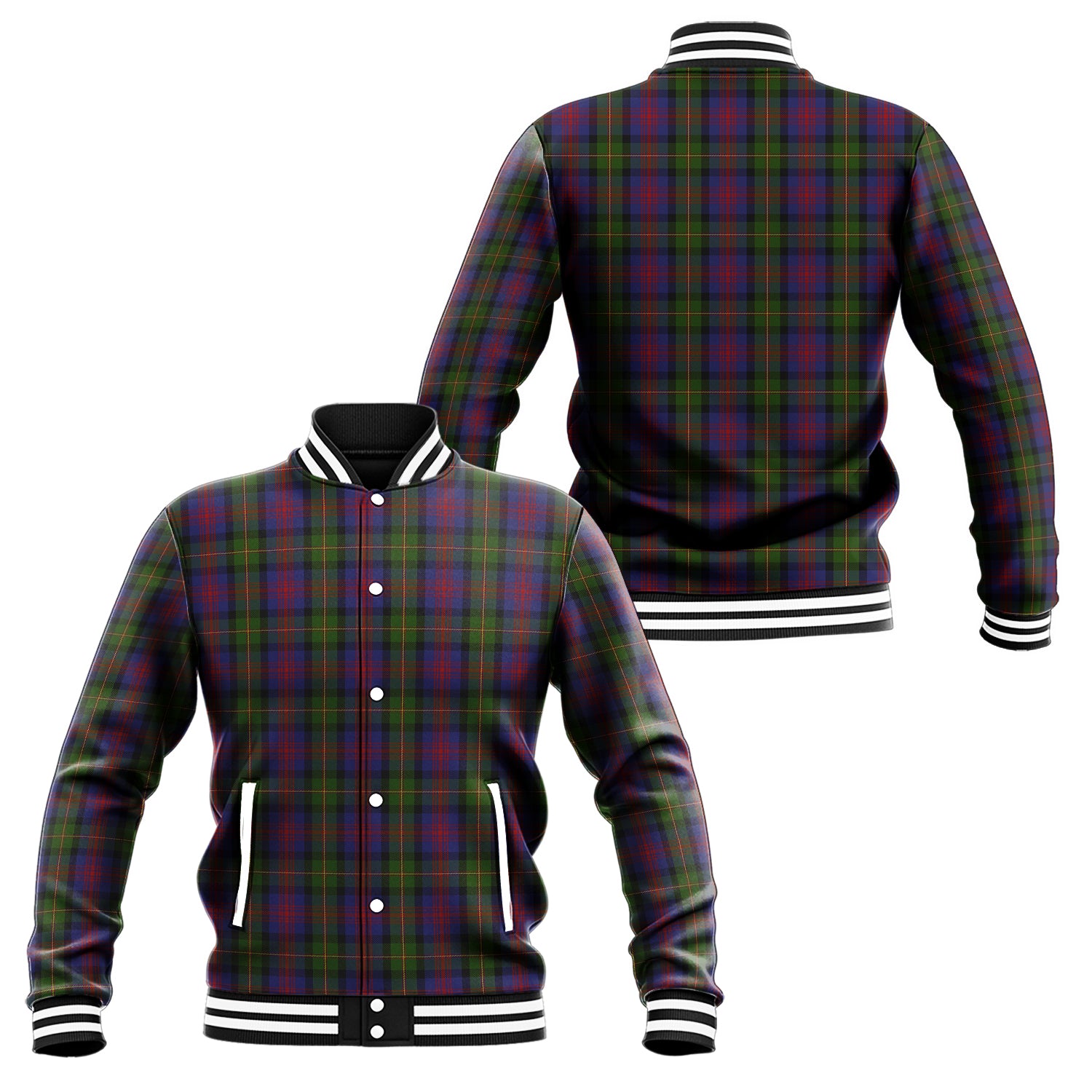 MacLennan (McLennan) Tartan Baseball Jacket Unisex - Tartan Vibes Clothing