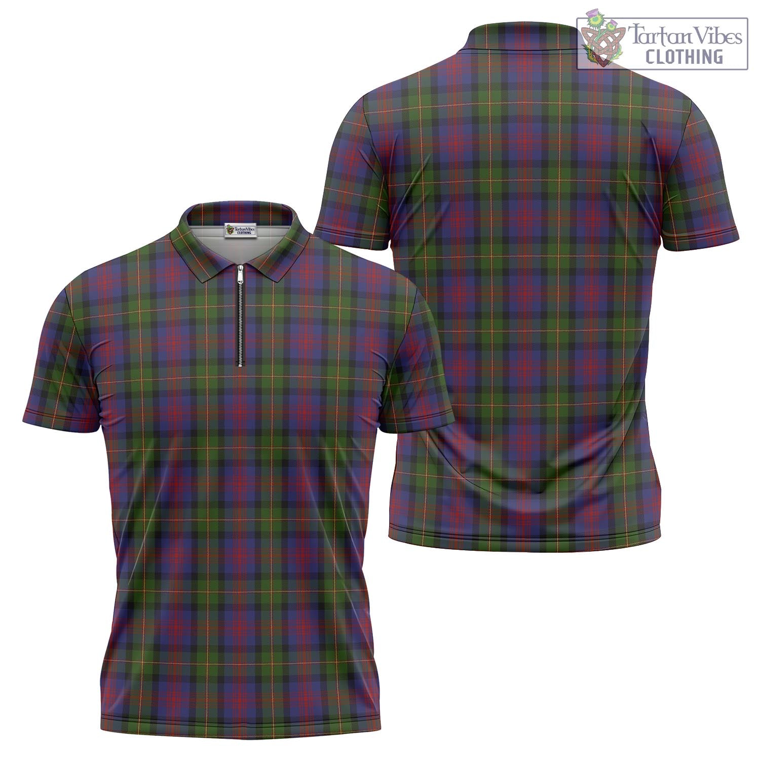 Tartan Vibes Clothing MacLennan Tartan Zipper Polo Shirt