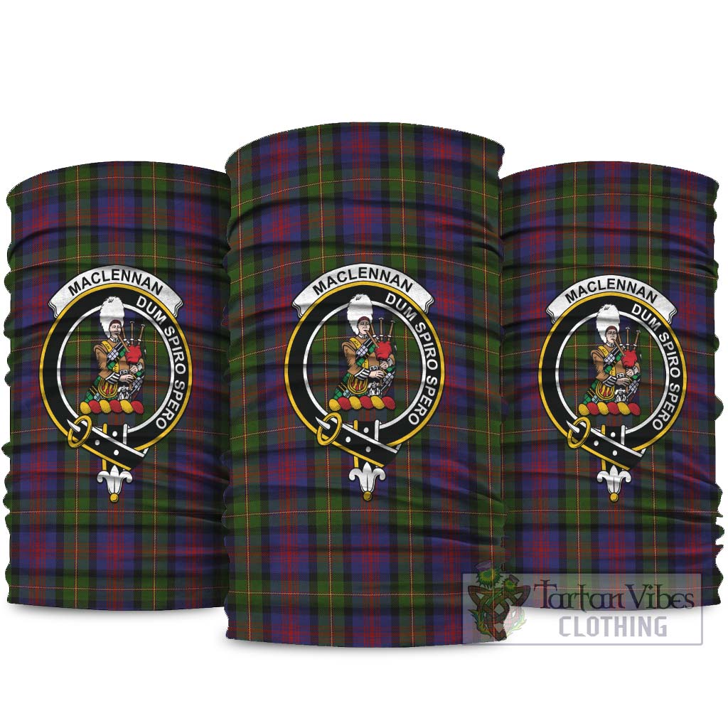 MacLennan Tartan Neck Gaiters, Tartan Bandanas, Tartan Head Band with Family Crest