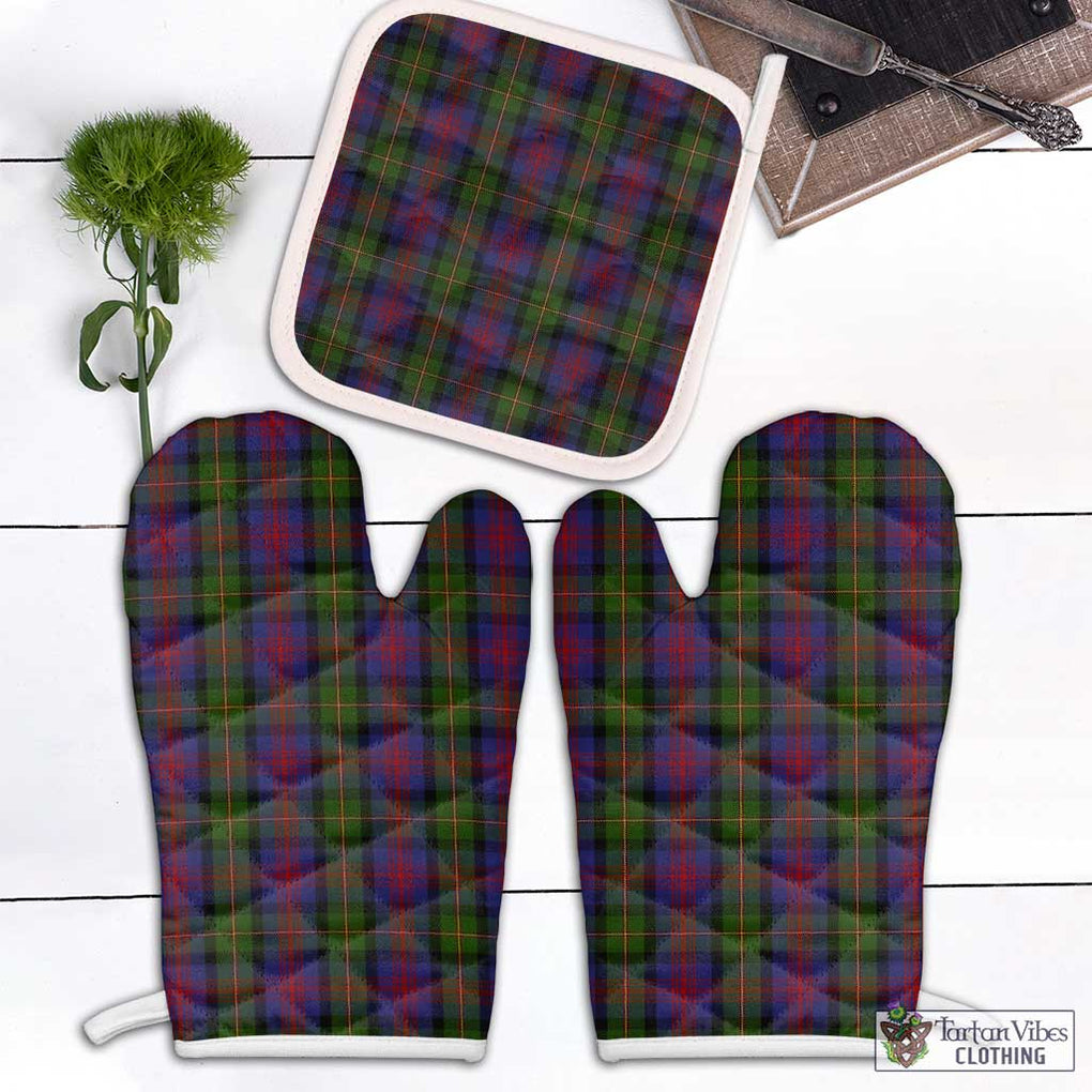 MacLennan (McLennan) Tartan Combo Oven Mitt & Pot-Holder White - Tartan Vibes Clothing