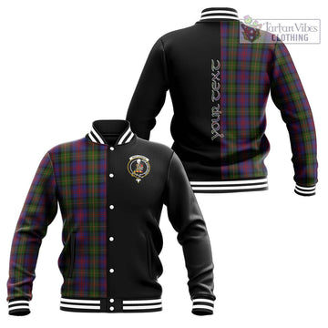 MacLennan (McLennan) Tartan Baseball Jacket with Family Crest and Half Of Me Style