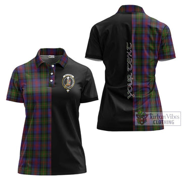 MacLennan (McLennan) Tartan Women's Polo Shirt with Family Crest and Half Of Me Style