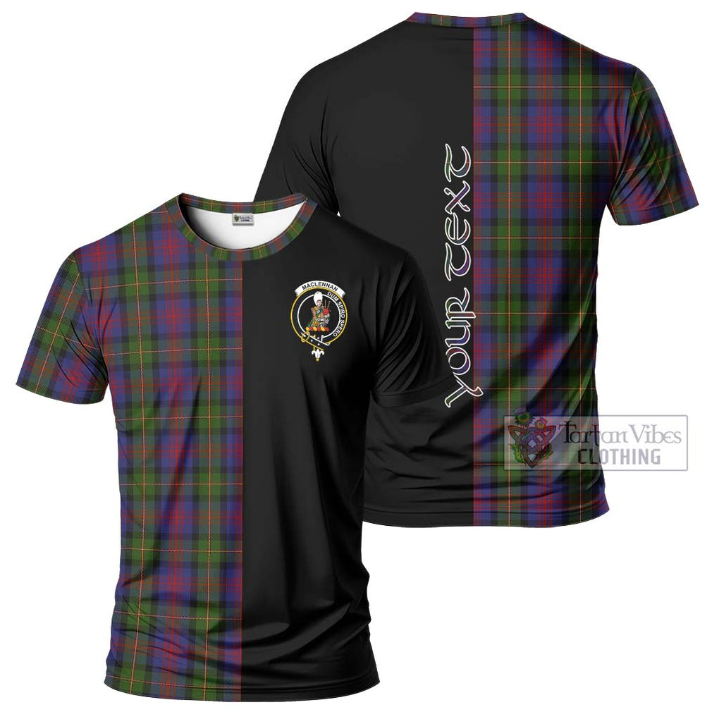 MacLennan (McLennan) Tartan T-Shirt with Family Crest and Half Of Me Style Kid's Shirt - Tartanvibesclothing Shop