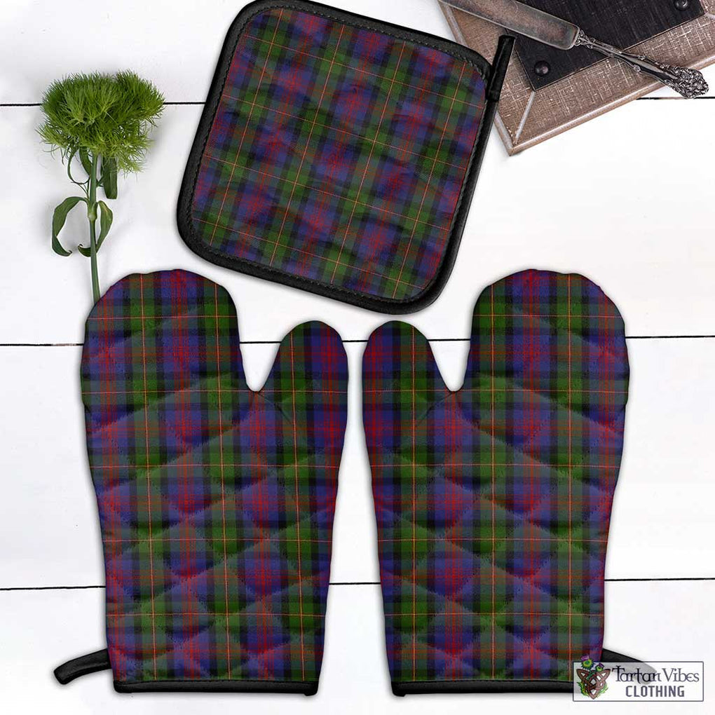 MacLennan (McLennan) Tartan Combo Oven Mitt & Pot-Holder Black - Tartan Vibes Clothing