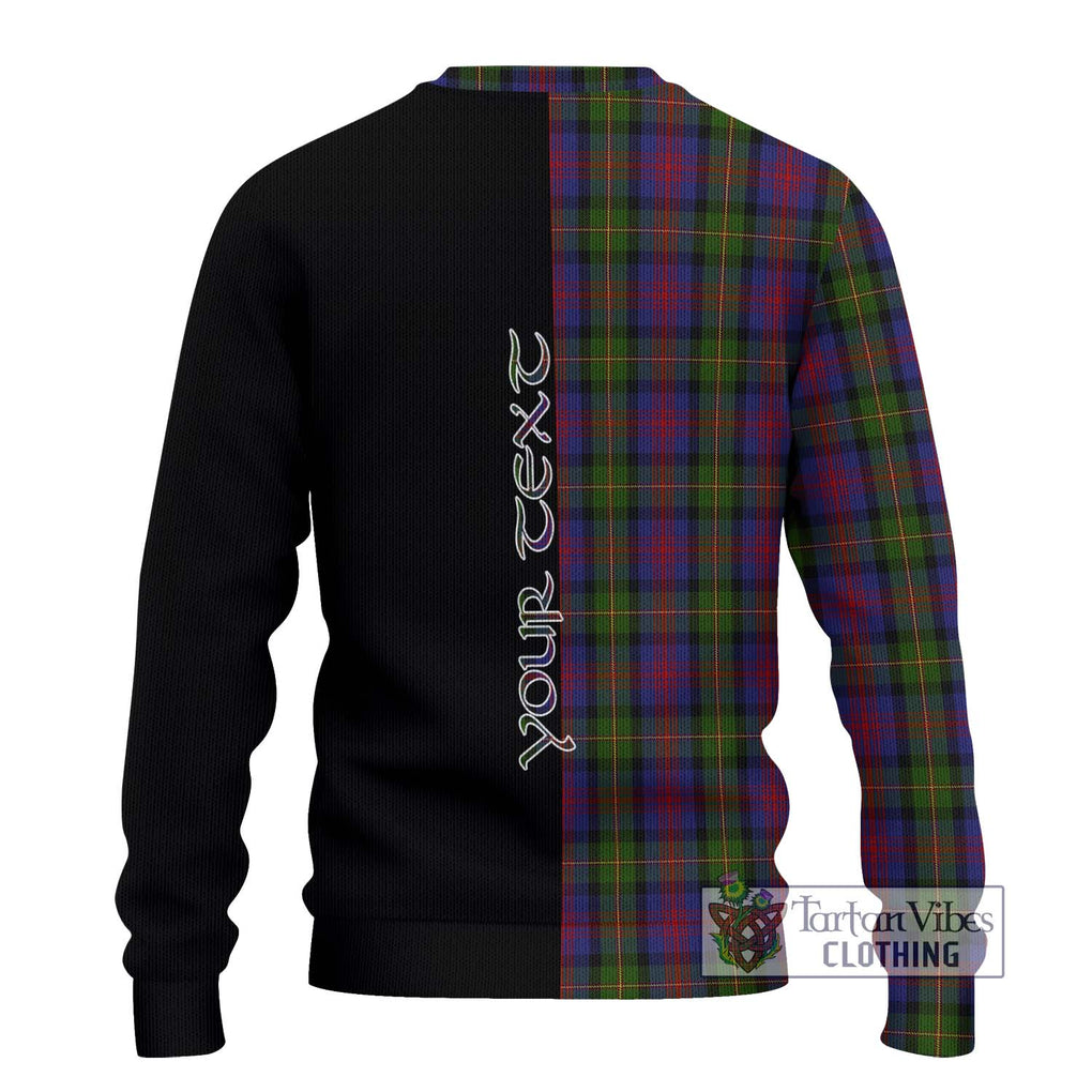 MacLennan (McLennan) Tartan Knitted Sweater with Family Crest and Half Of Me Style - Tartanvibesclothing Shop