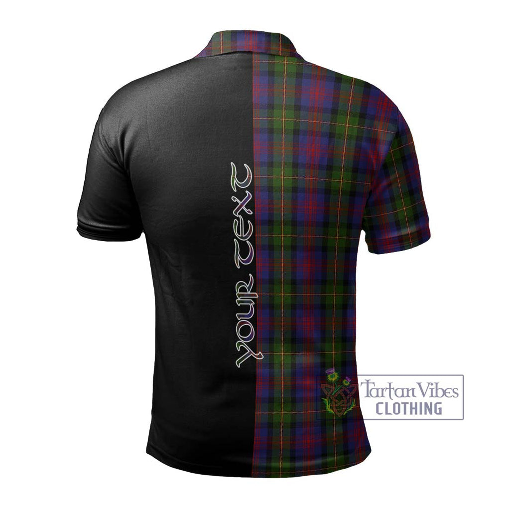 MacLennan (McLennan) Tartan Polo Shirt with Family Crest and Half Of Me Style - Tartanvibesclothing Shop