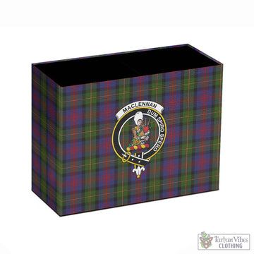 MacLennan (McLennan) Tartan Pen Holder with Family Crest