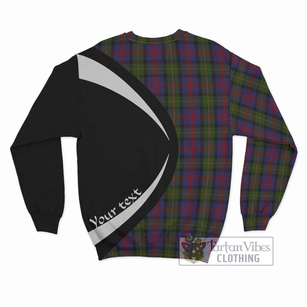 MacLennan (McLennan) Tartan Sweatshirt with Family Crest Circle Style - Tartan Vibes Clothing