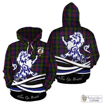 MacLennan (McLennan) Tartan Hoodie with Alba Gu Brath Regal Lion Emblem