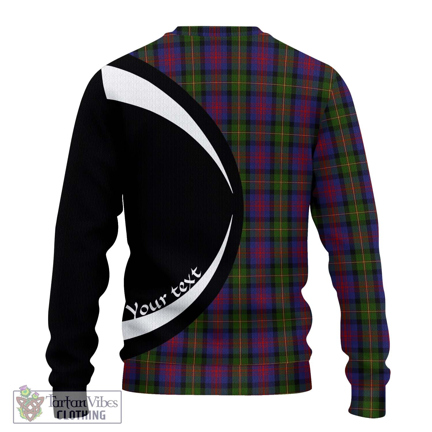 MacLennan (McLennan) Tartan Knitted Sweater with Family Crest Circle Style - Tartan Vibes Clothing