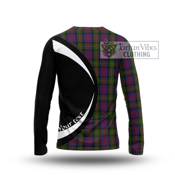 MacLennan (McLennan) Tartan Long Sleeve T-Shirt with Family Crest Circle Style