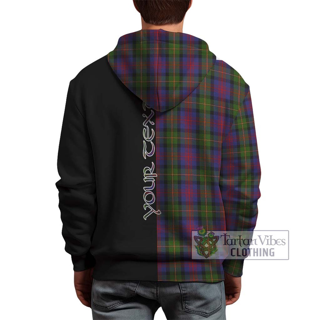 MacLennan (McLennan) Tartan Hoodie with Family Crest and Half Of Me Style - Tartanvibesclothing Shop