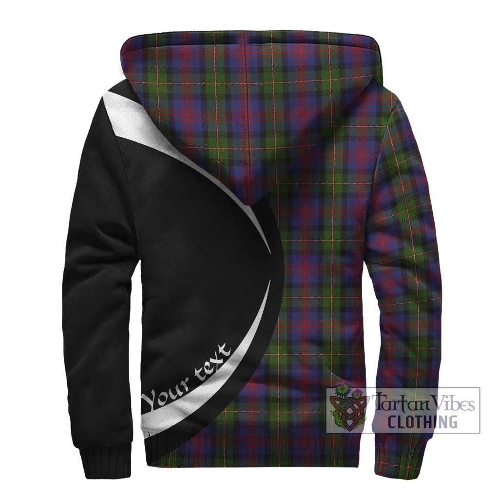 MacLennan (McLennan) Tartan Sherpa Hoodie with Family Crest Circle Style - Tartan Vibes Clothing