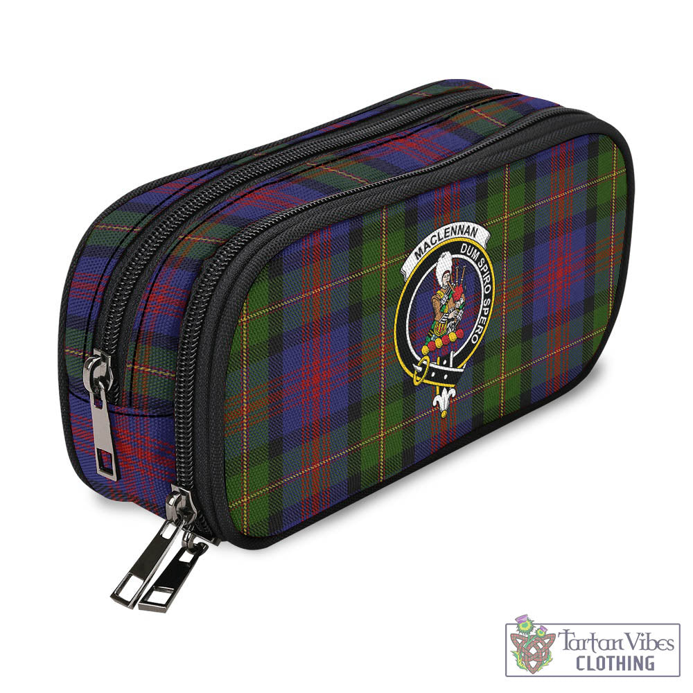 Tartan Vibes Clothing MacLennan Tartan Pen and Pencil Case with Family Crest