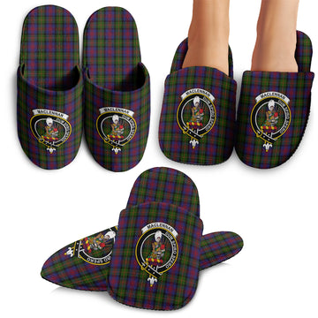 MacLennan (McLennan) Tartan Home Slippers with Family Crest