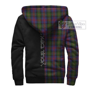 MacLennan (McLennan) Tartan Sherpa Hoodie with Family Crest and Half Of Me Style - Tartan Vibes Clothing