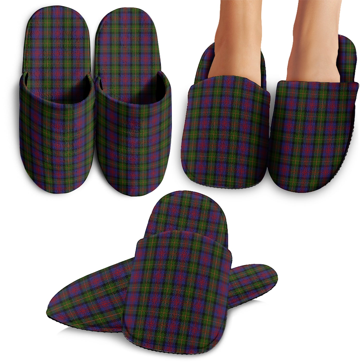 MacLennan Tartan Home Slippers - Tartanvibesclothing