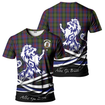 MacLennan (McLennan) Tartan T-Shirt with Alba Gu Brath Regal Lion Emblem