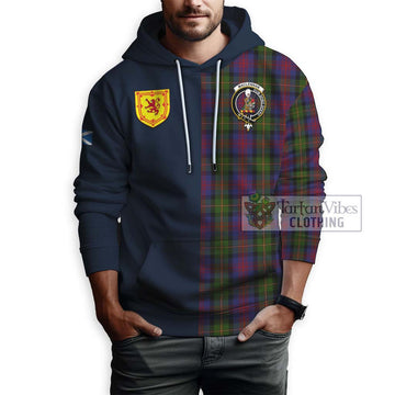 MacLennan (McLennan) Tartan Hoodie Alba with Scottish Lion Royal Arm Half Style