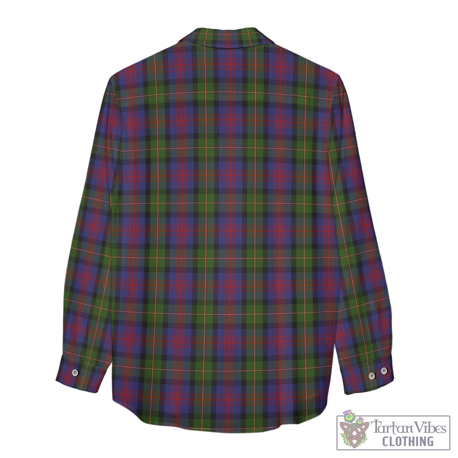 Tartan Vibes Clothing MacLennan Tartan Womens Casual Shirt with Family Crest