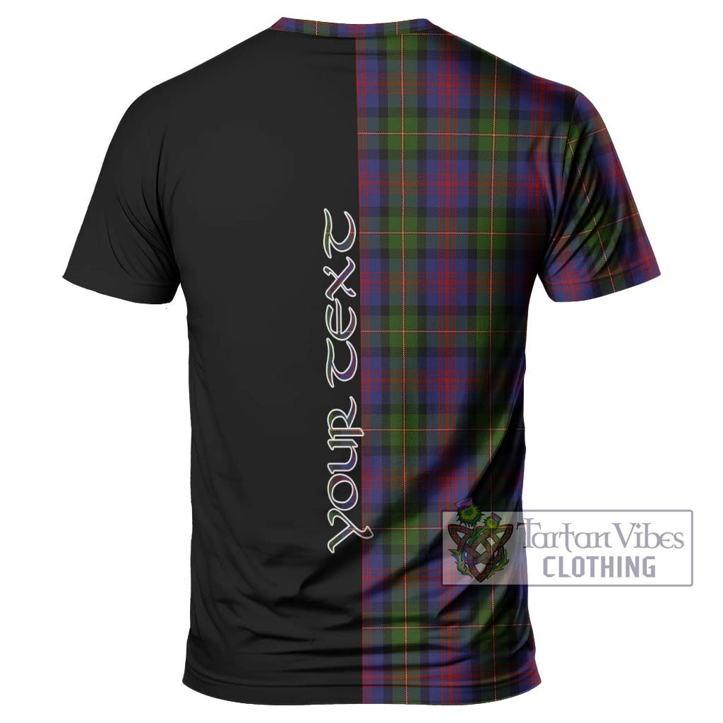 MacLennan (McLennan) Tartan T-Shirt with Family Crest and Half Of Me Style - Tartanvibesclothing Shop