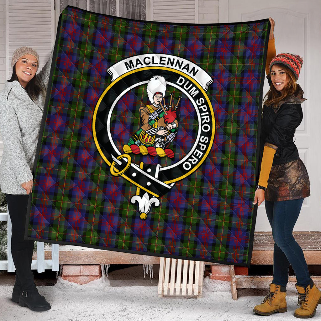 maclennan-tartan-quilt-with-family-crest