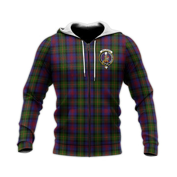 MacLennan (McLennan) Tartan Knitted Hoodie with Family Crest