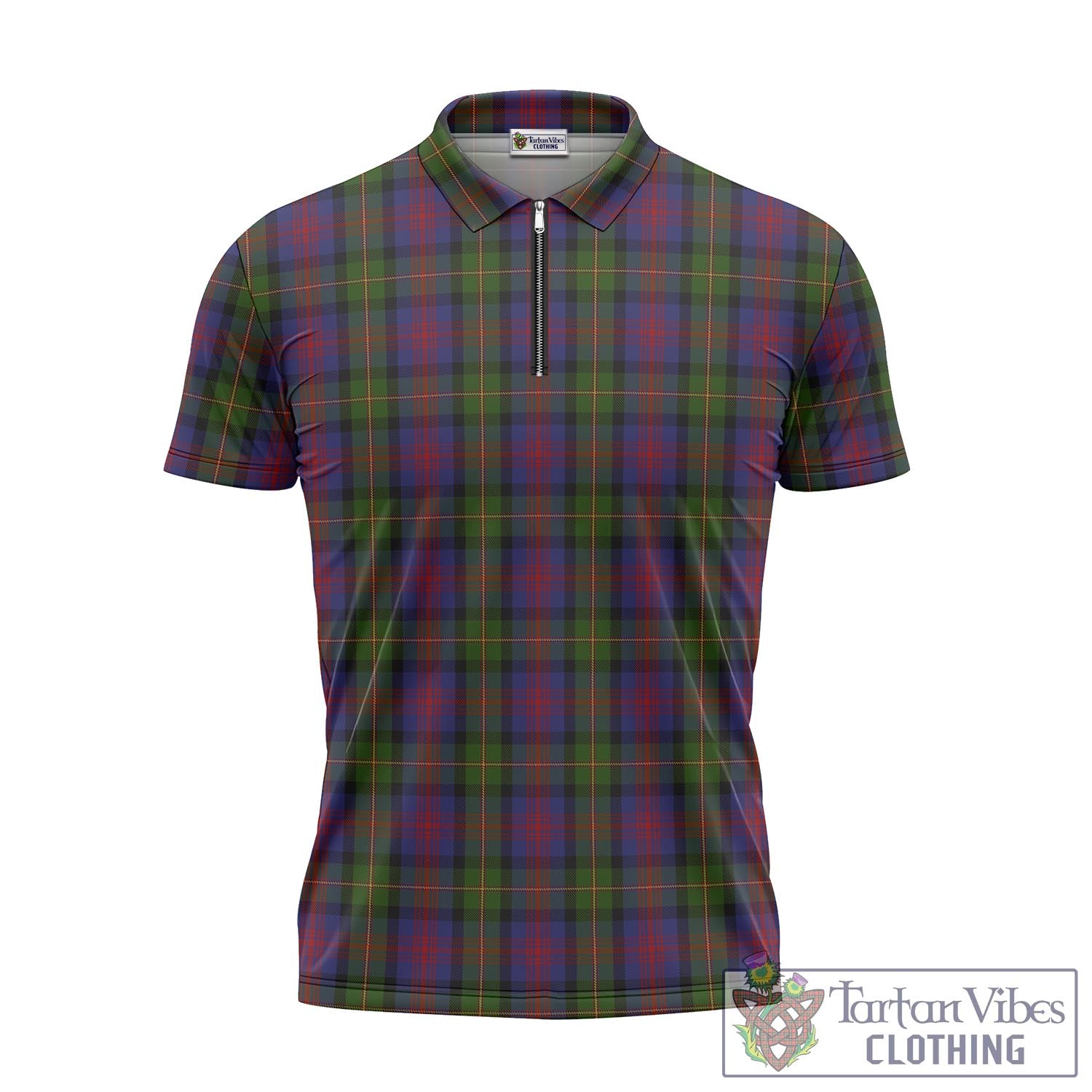 Tartan Vibes Clothing MacLennan Tartan Zipper Polo Shirt