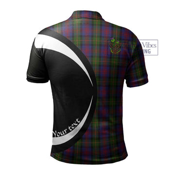 MacLennan (McLennan) Tartan Men's Polo Shirt with Family Crest Circle Style