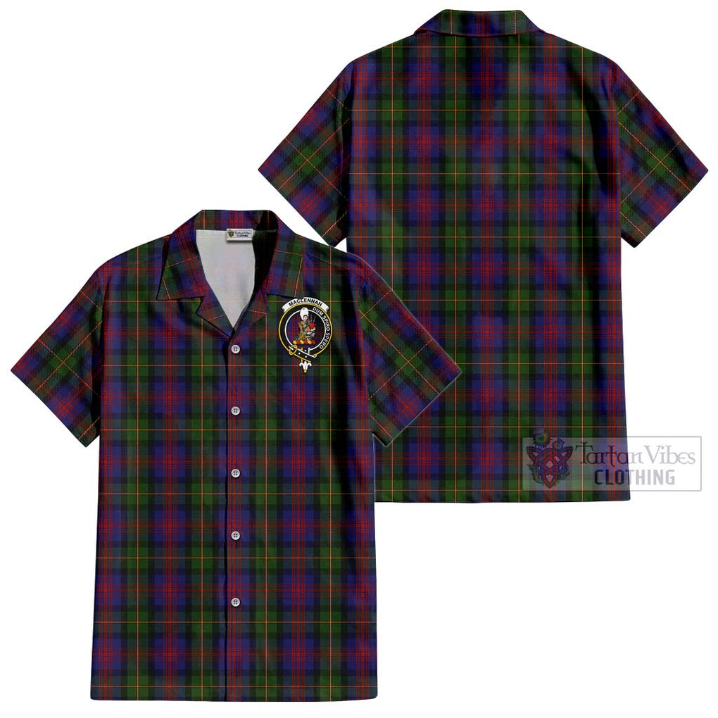 MacLennan (McLennan) Tartan Cotton Hawaiian Shirt with Family Crest Kid - Tartan Vibes Clothing