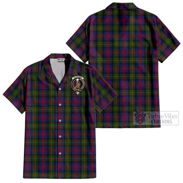 MacLennan (McLennan) Tartan Cotton Hawaiian Shirt with Family Crest