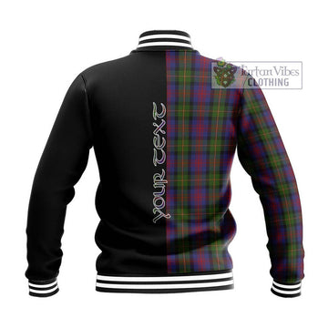 MacLennan (McLennan) Tartan Baseball Jacket with Family Crest and Half Of Me Style