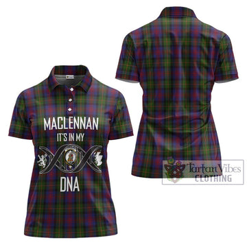 MacLennan (McLennan) Tartan Women's Polo Shirt with Family Crest DNA In Me Style