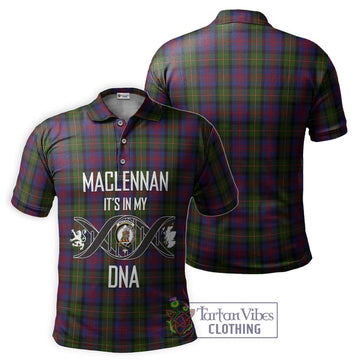 MacLennan (McLennan) Tartan Polo Shirt with Family Crest DNA In Me Style